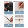 Quartz Battery Operated Silent Wall Clock Movement Mechanisms for DIY / Repair Clock Parts Replacement 5
