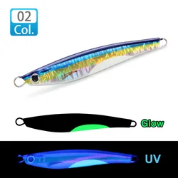 FSTK Sea Bass Saltwater Casting Jig - Enhanced Spinning Artificial Bait Spoon - 15g (COLOR02)