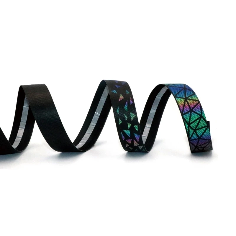 Road Bike Reflective Handlebar Tape Cork Cycling Damping Anti-Vibration Wrap EVA PU Bicycle Comfortable Rainbow Bar Belt bike handlebar tape