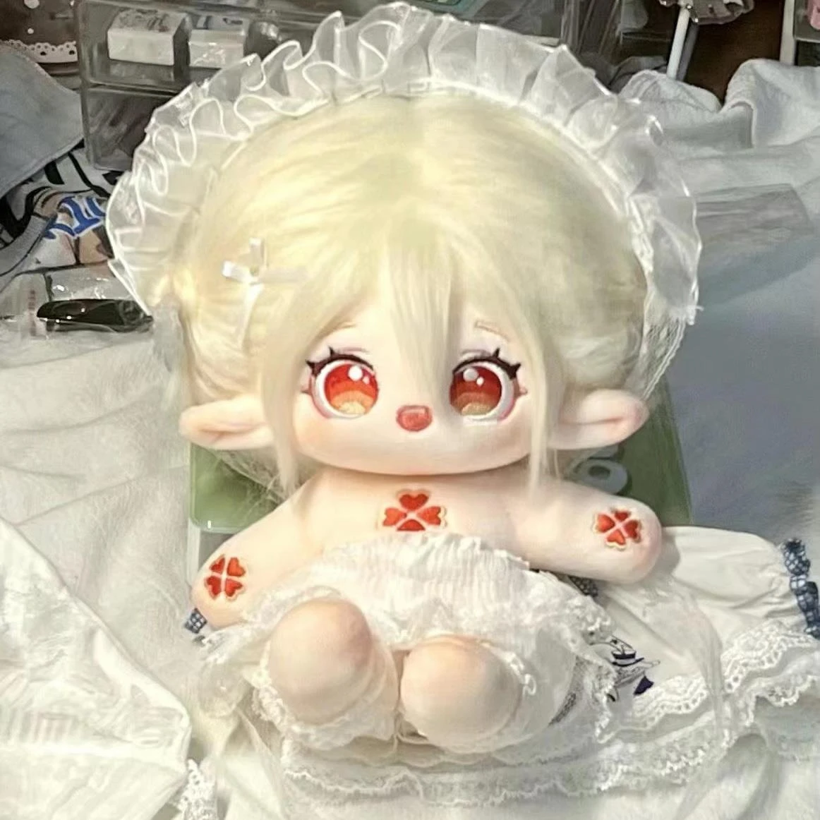 

Game Genshin Impact Cute Sweet Klee Anime Cartoon 20cm Plush Stuffde Doll With Skeleton Body Plushie Toy Cosplay Birthday Gift