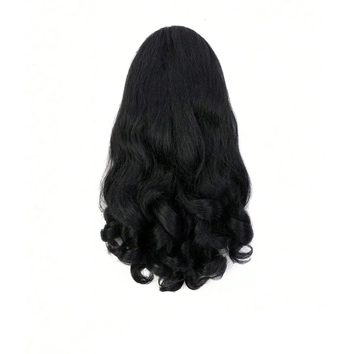 Synthetic Hair, Roman Curls, Fashionable Ponytail, Artificial Hair, Black Curly High Ponytail, Interpretation of Ret