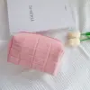 Cute Fur Makeup Bag for Women Zipper Large Solid Color Cosmetic Bag Travel Make Up Toiletry Bag Washing Pouch Plush Pen Pouch 5