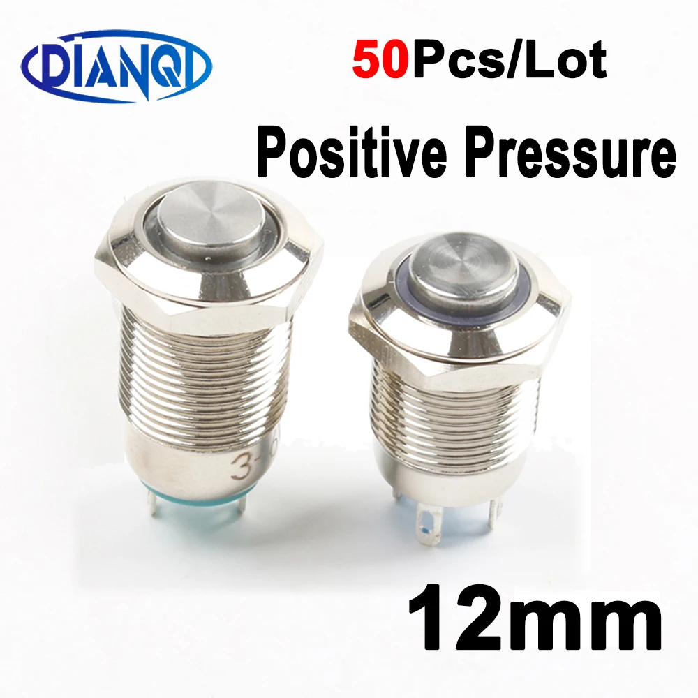 50pcs-12mm-waterproof-momentary-metal-push-button-switch-led-light-car-horn-reset-latching-self-locking-3v-12v-positive-pressure