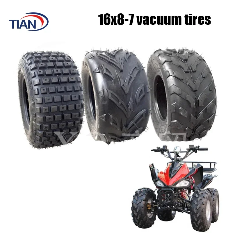 16x8-7 Off Road Tire And Wheel Hub for 125cc 110cc Four Wheel Motorcycle ATV ATV Go Kart Accessories