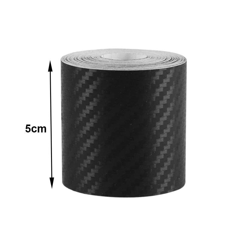 Enhanced Black Carbon Fiber Anti-Scratch Car Tape – Waterproof Protector Film for Door Edges and Side Mirrors