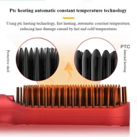Pritech Hair Straightener Professional Quick Heated Negative Ion Electric Hot Comb Personal Care Multifunctional Hairstyle Brush 2