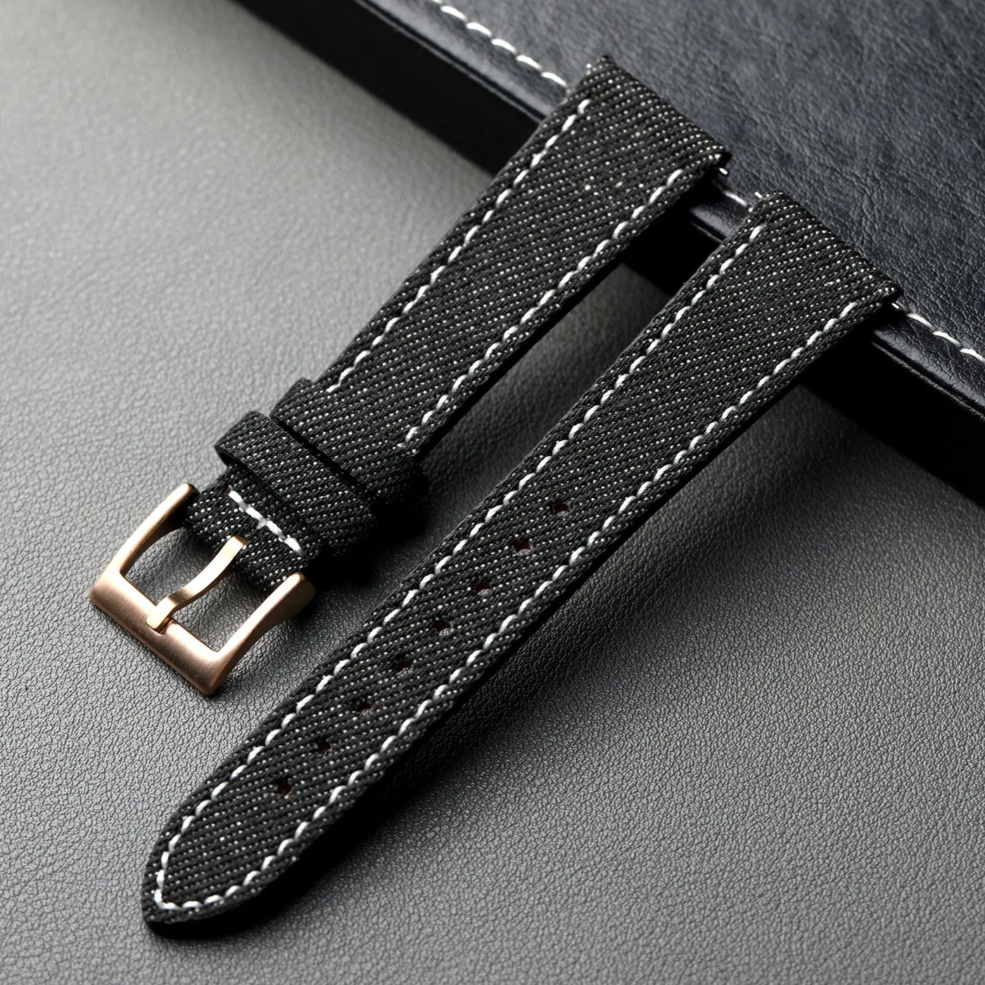 Premium Leather-Fit Denim Strap - Quick Release, Soft & Durable Bracelet in Multiple Colors