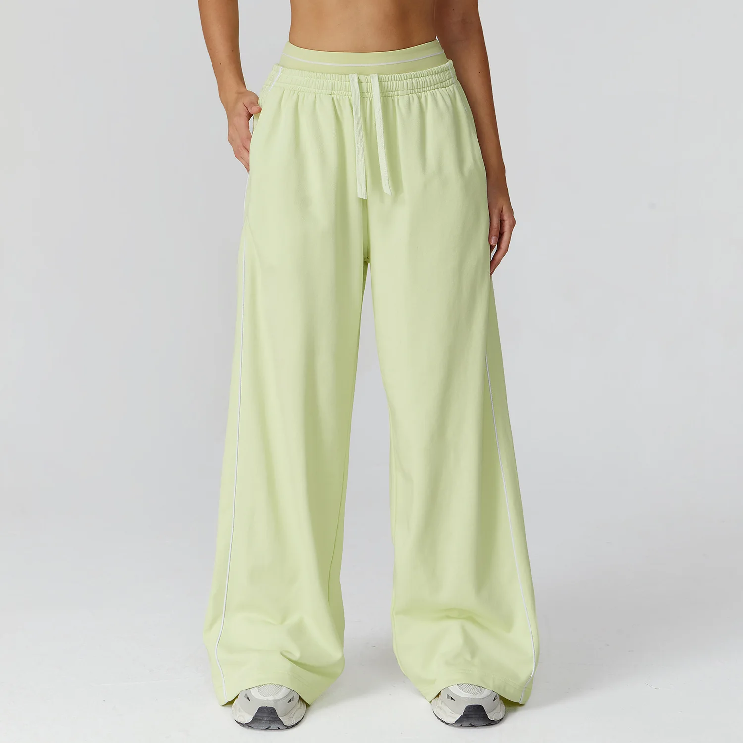 Pantalon Jogger Large Femme avec Poches