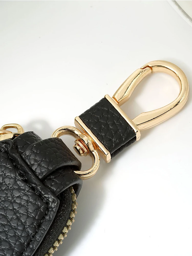 PU Leather Key Bag Compact Large Capacity Multifunctional Keychain Storage Bag For Men and Women key case