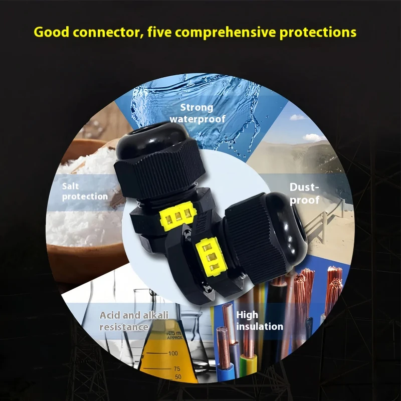 10 Pieces Nylon Plastic Cable Waterproof and Breathable Joint M12 M16 M20 Breathable Valve Respirator Gran Head Fixing Head