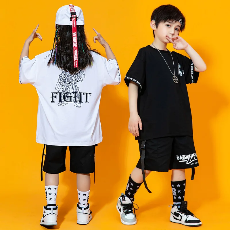 

Summer Boys Sports Suit 2PCS Children Outfits Teenager Letter Print T Shirt Cargo Shorts Streetwear Costume 4 6 8 10 12 14 16 Y