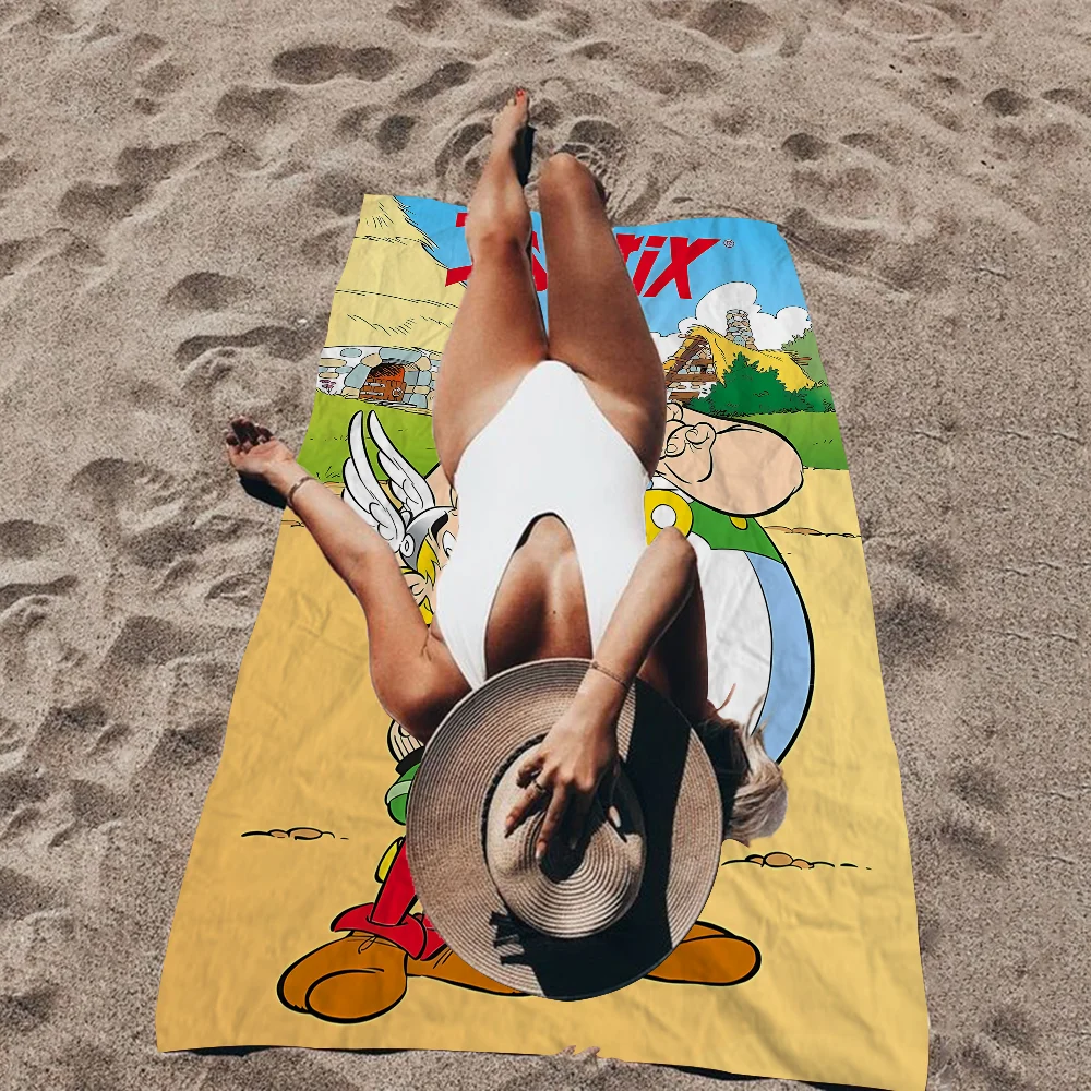 A-Asterix O-Obelix Manga Microfiber Beach Towel Absorbent Quick dry Soft Yoga Swimming Resort Mountain Climbing Towel 4