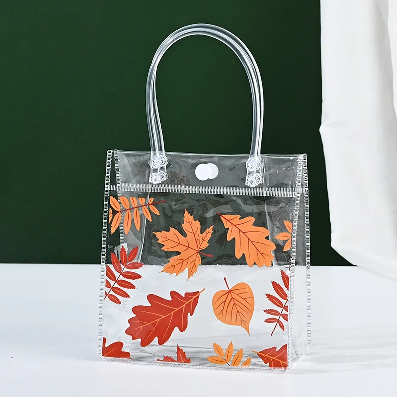 PVC Handbag Transparent Gift Packaging Bag Wedding Candy Bag Girl Heart Mini Pouch Stylish Heart-Shaped Plastic New