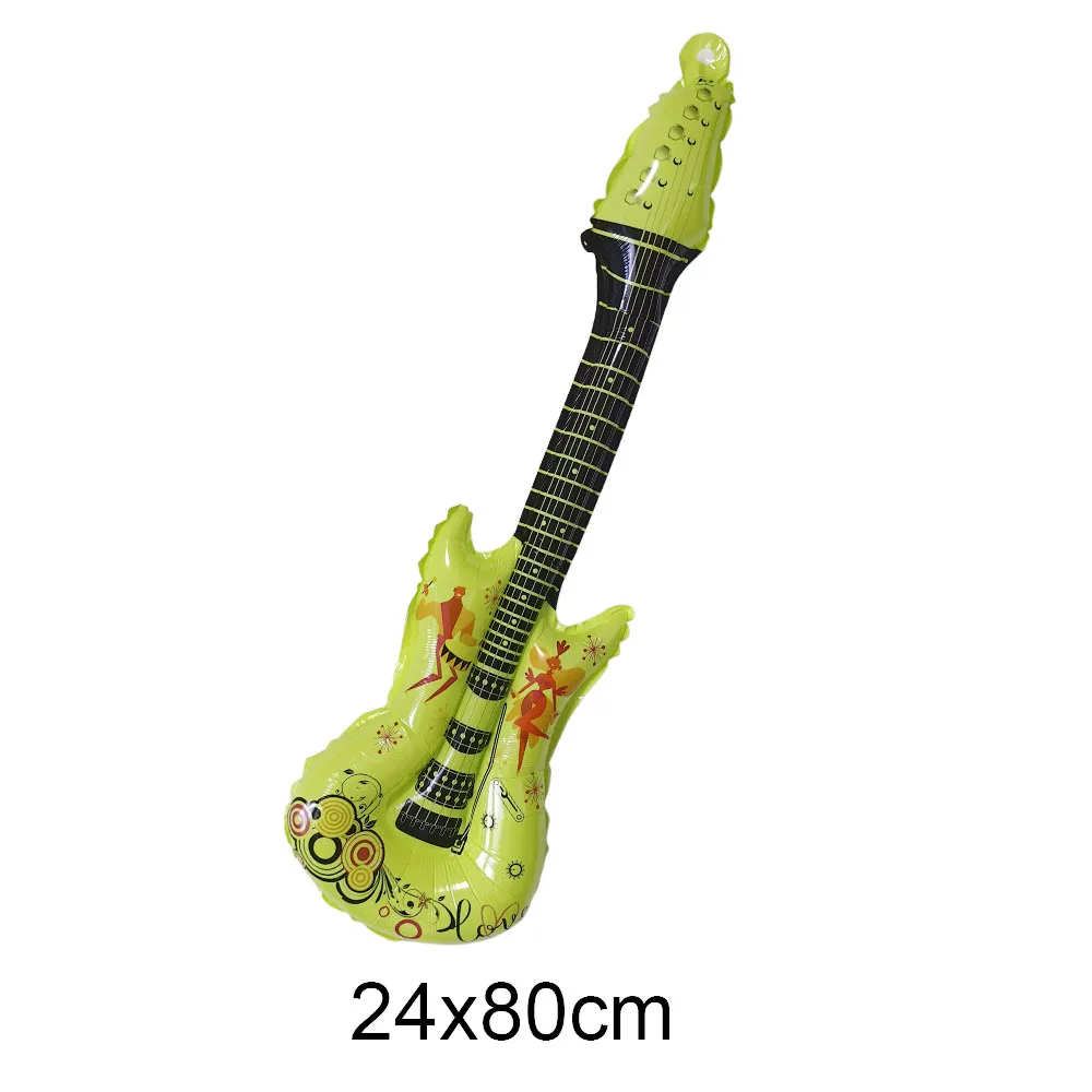 Disco Party Musical Instrument Balloon Set - Guitar, Piano, Microphone, Bass, Saxophone & More for Hip Hop Birthday Decor