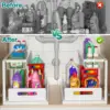 Under Sink Organizers and Storage,with Sliding Drawer 2 Tier Multi-purpose Bathroom Shelf Organizer for Kitchen Bathroom Storage 3