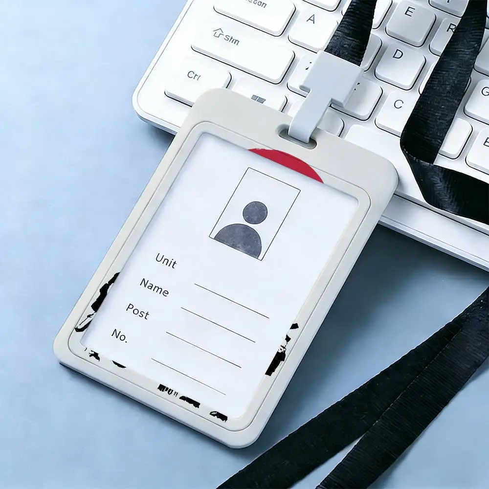 아트 B-뱅크시 카드 홀더 랜야드 회사 직원증 유니섹스 ID 이름표 작업 카드 홀더 사무용품