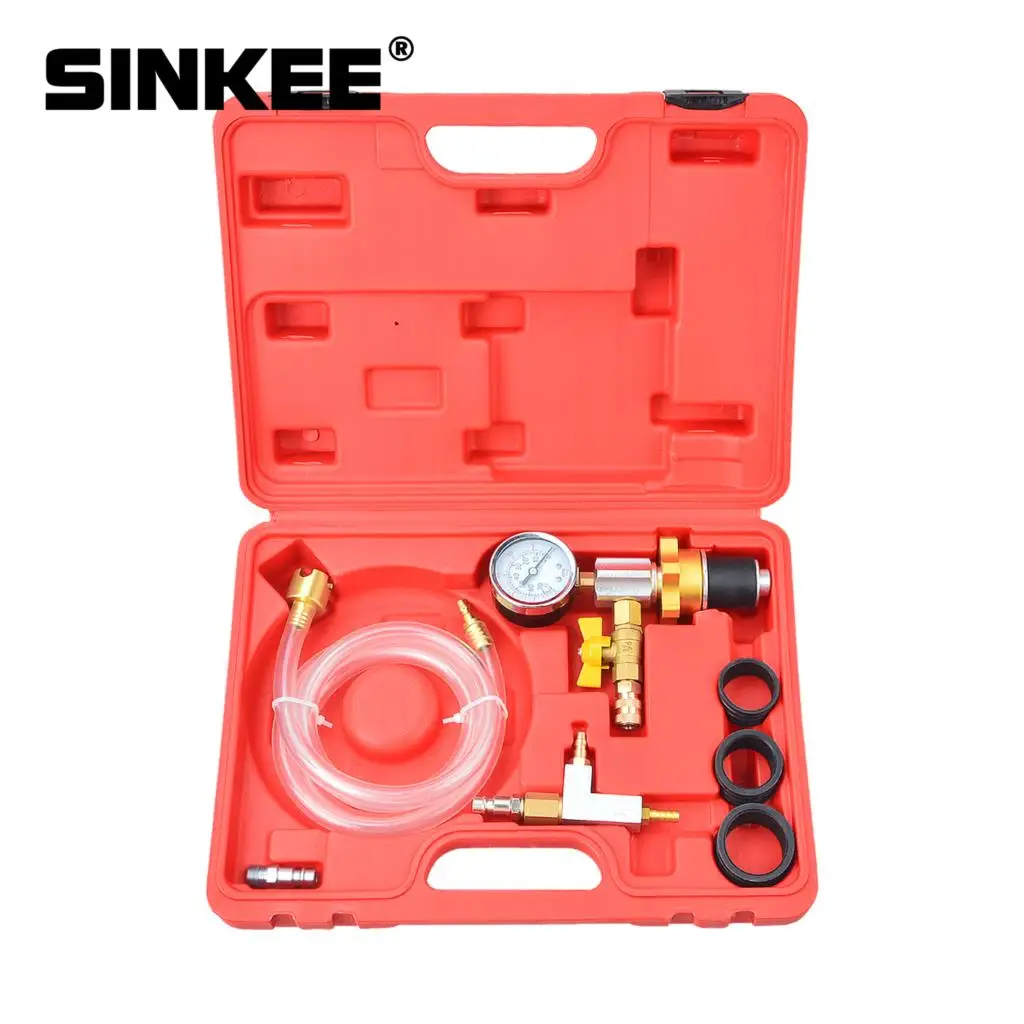 

Automotive Vacuum Cooling System Auto Car Radiator Coolant Refill & Purging Tool Gauge Kit