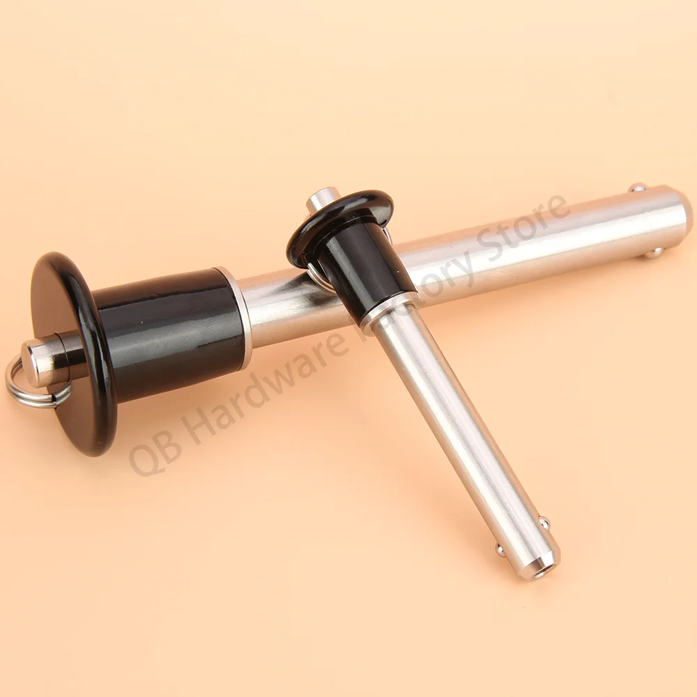Stainless Steel Ball Lock Pins High Quality QB011 Locating Pins SUS304 Stainless Steel Quick Release Ball Lock Pin With Rope for use fastening