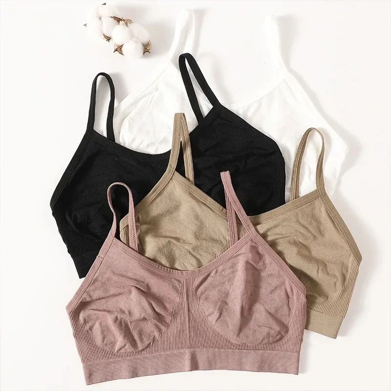 Women Tube Tops Seamless Bras Sports Nopads Crop Tops Female Soft Sleep Lingerie Wireless Underwear Bandeau Intimates
