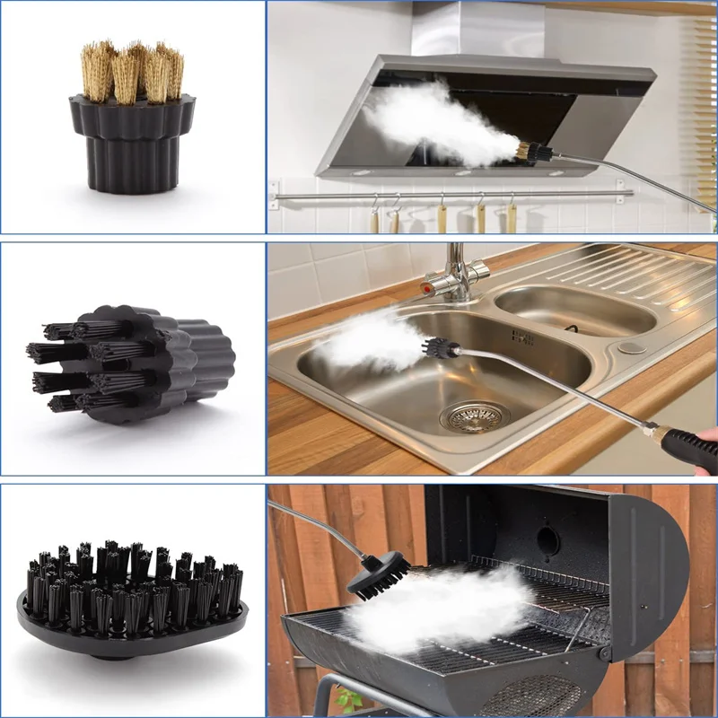 Handheld High-Temperature Pressurized Steam Cleaner Household Air Conditioner Kitchen Hood Car Washer Home Cleaning Tools 2500W 4