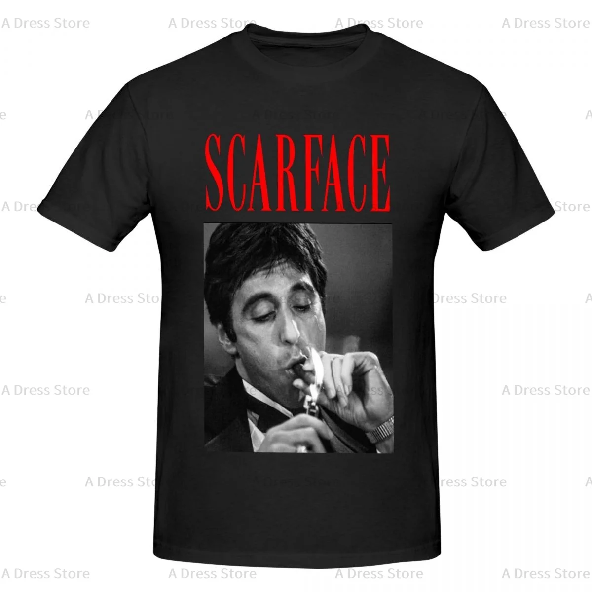 

Movie Scarface Tony Montana Graphics Men's round neck Oversized T-shirt,Men's summer t-shirts,Novelty Round neck Tee shirt Gift