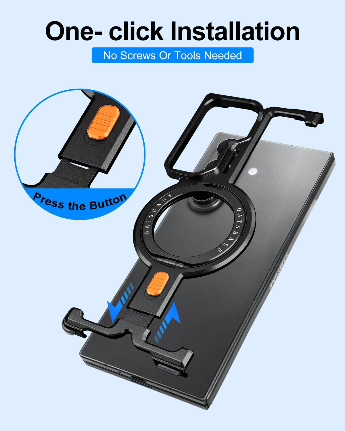 Eary Minimalist for Samsung Galaxy Z Fold 7 Phone Case With 360°Magnetic Stand Military-Grade Shockproof Drop Protection Cover