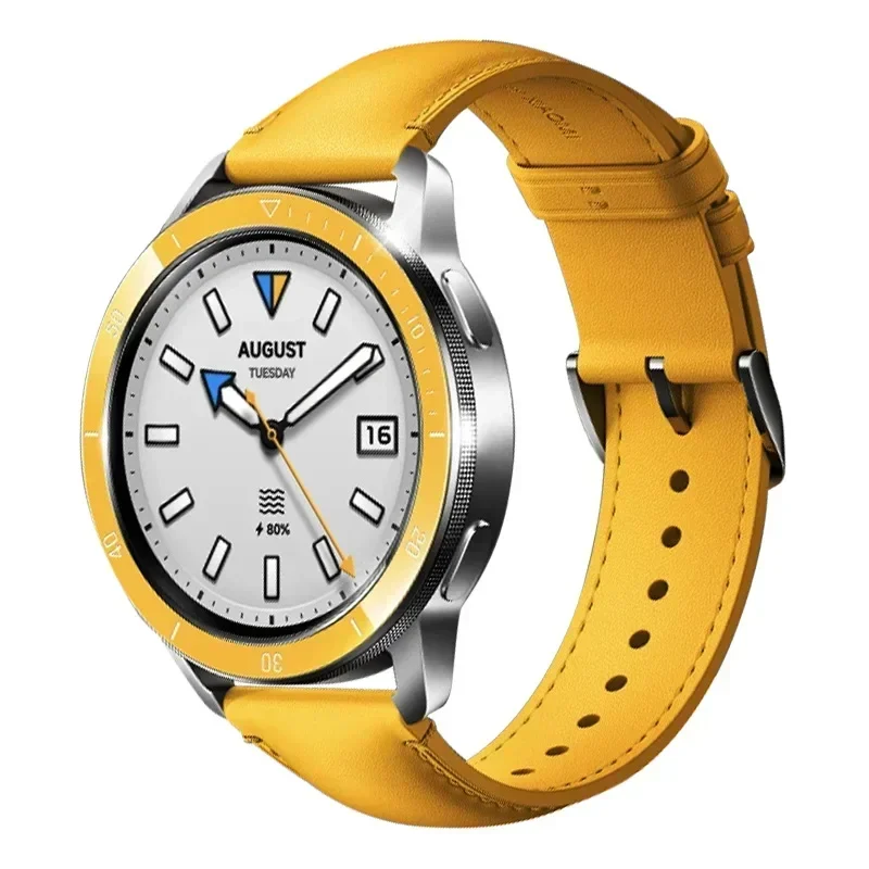 22mm Leather Watch Strap - Soft Sport Band Accessory in Classic Design