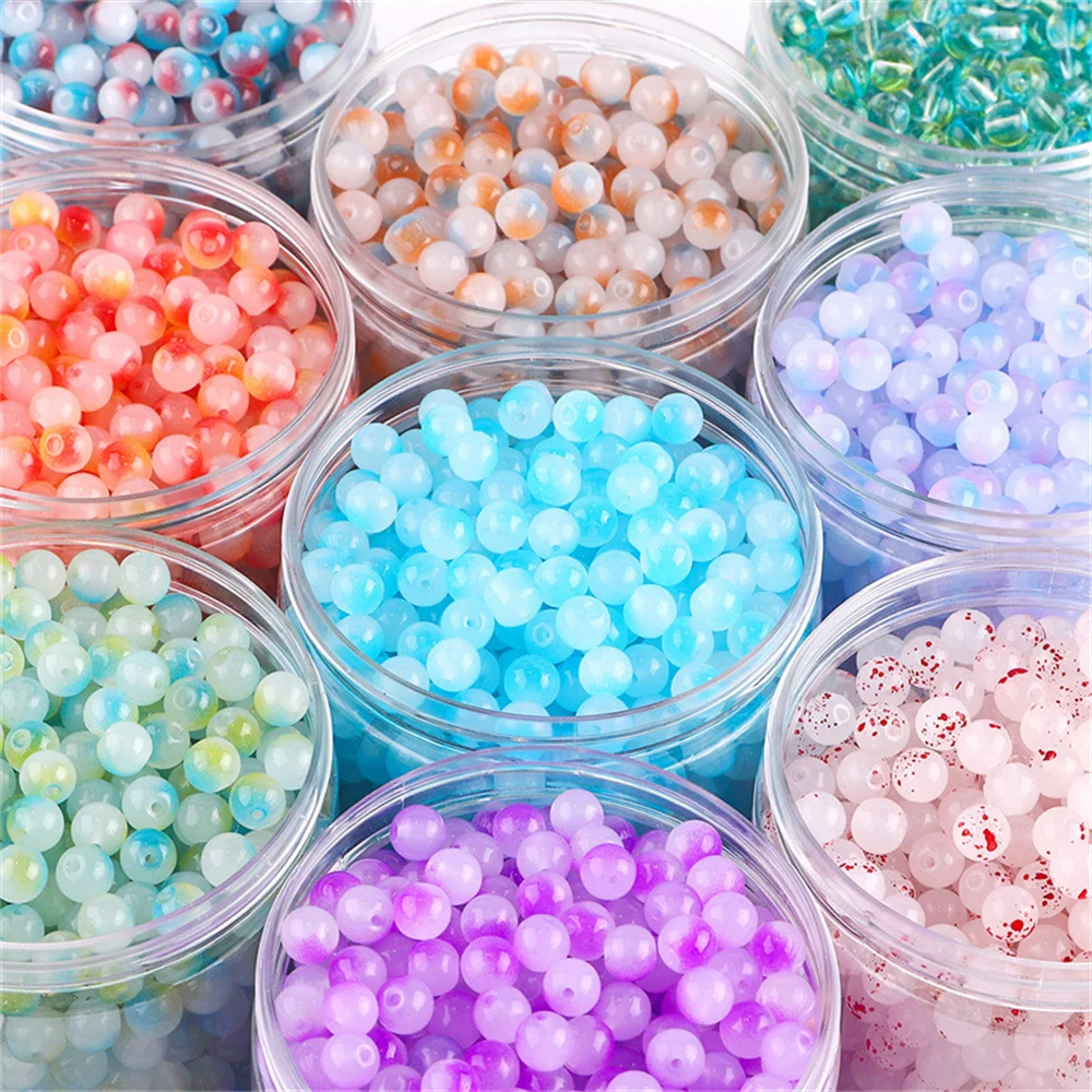 Mermaid Beads 8mm Round Matte Clear (approx. 23 beads/strand)