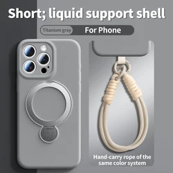 Enhanced Magnetic Lanyard Phone Case with Wireless Charging Capability - iPhone 18 Pro Max (GRAY)