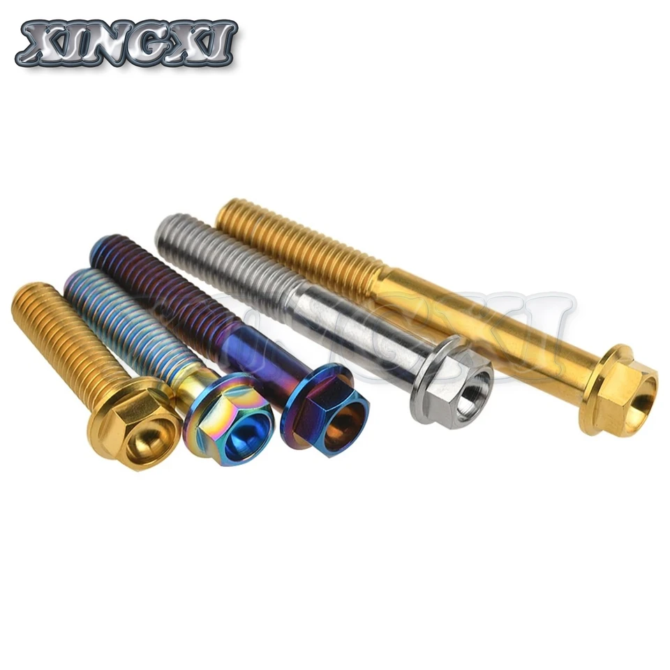 M8 X 15 Titanio Esagonale Flangia Bullone Vite X 1.25 Gr5 Ti Life - Foto 11