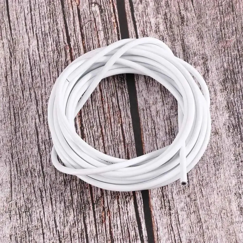 1 Satz langlebiges 2/3/4/5 Meter Vorhangfederseil aus PVC-Stahl mit HAKEN AUGEN Fensterschnur Kabelnetz Weißer Vorhangschienendraht – Detail 14