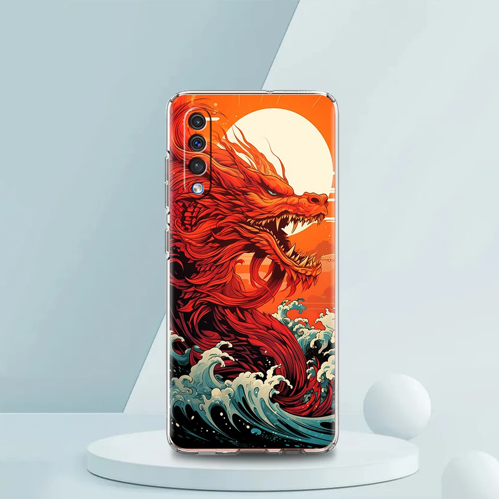 Dazzling Dragon Transparent Soft TPU Phone Case