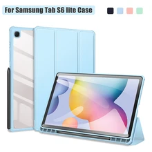 Samsung-funda para tableta Galaxy Tab S6 Lite, SM-P610 de 2020 pulgadas con soporte para lápiz de encendido/apagado automático, SM-P615, 10,4