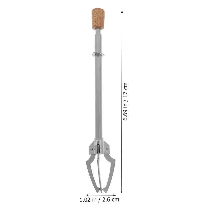 Stainless Steel Multifunctional Ice Clip 1pc Clap Food Tong Triangle Shape Design Triangle Grab Food Ice Holder Suitable For Bar food tongs