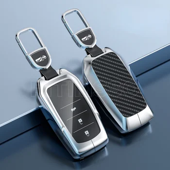 Nuovo arrivo in lega ABS Car Key Case Cover per Toyota CHR Hilux Fortuner Land Cruiser 200 Camry Corolla Crown RAV4 Highland - Nuovo arrivo in lega ABS Car Key Case Cover per Toyota CHR Hilux Fortuner Land