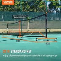 VEVOR Portable Pickleball Net System 22FT Full Court Official Regulation Size Pickle Ball Nets Indoor & Outdoor with Court Line 2