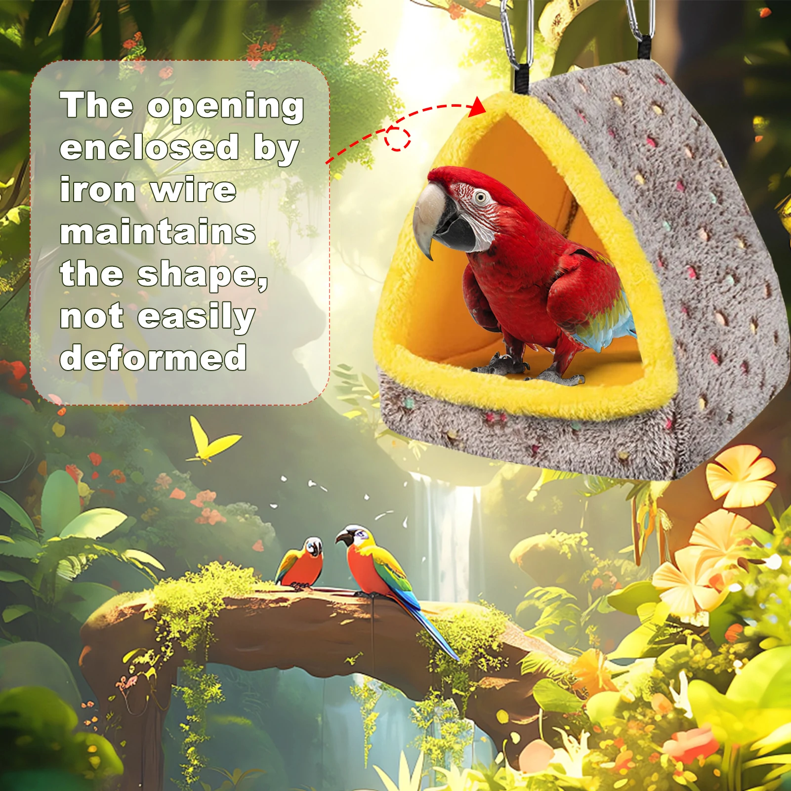 Bird House Bedding for Cage Parrot Guinea Pig Chinchilla Hedgehog Winter