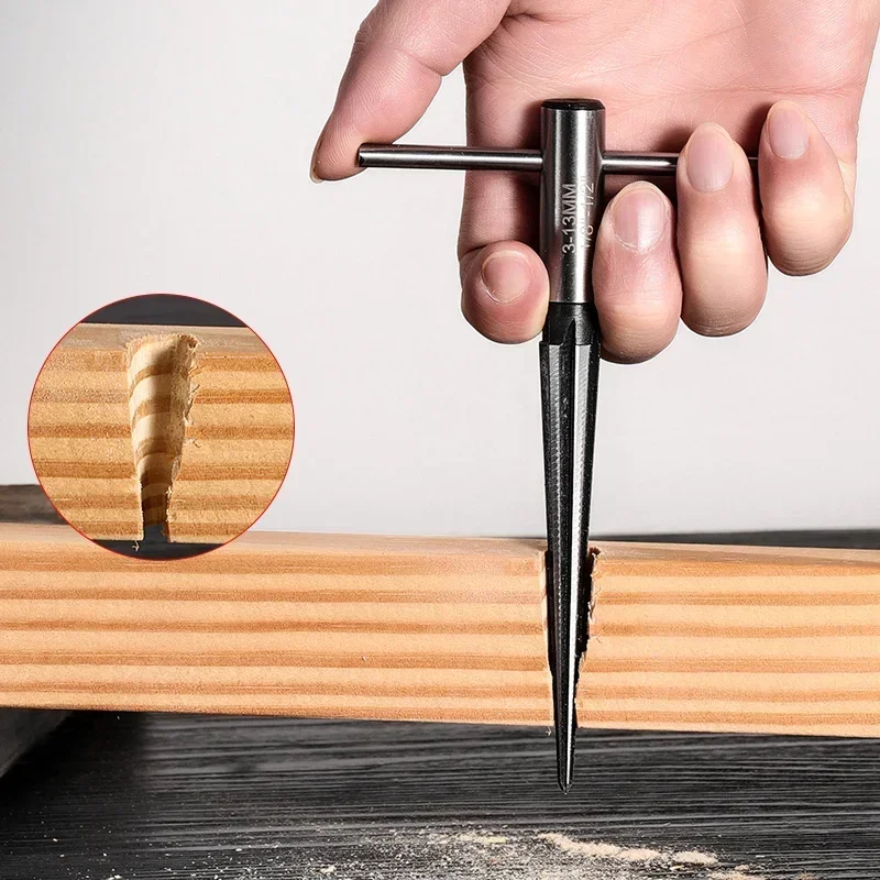 Enlarge Reamer Pin Drilling Handheld Deburring 3-13mm&5/6-16mm Reamer Wood Plastic Metal Hole Reamer Taper Metal Hand Tools For 4