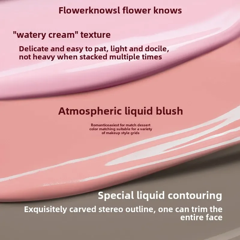 Liquid Blush Blush Cream Cream Blusher Facial Blusher Flower Knows Strawberry Cupid Collection Makeup For Cheeks Matte Finish Face