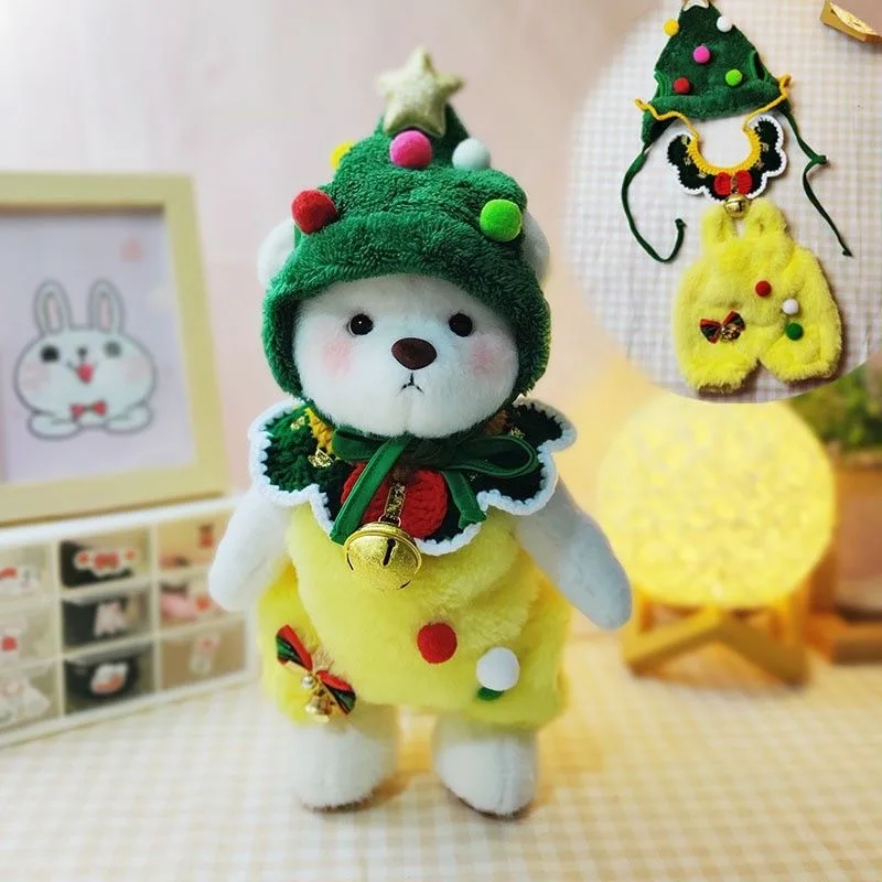 thumbnail image 1 of Nuevo oso de peluche de 30 cm hecho a mano de alta calidad, súper suave, divertido, que se puede transformar y usar ropa, muñeco creativo para niños, regalos de cumpleaños, 1 of 5
