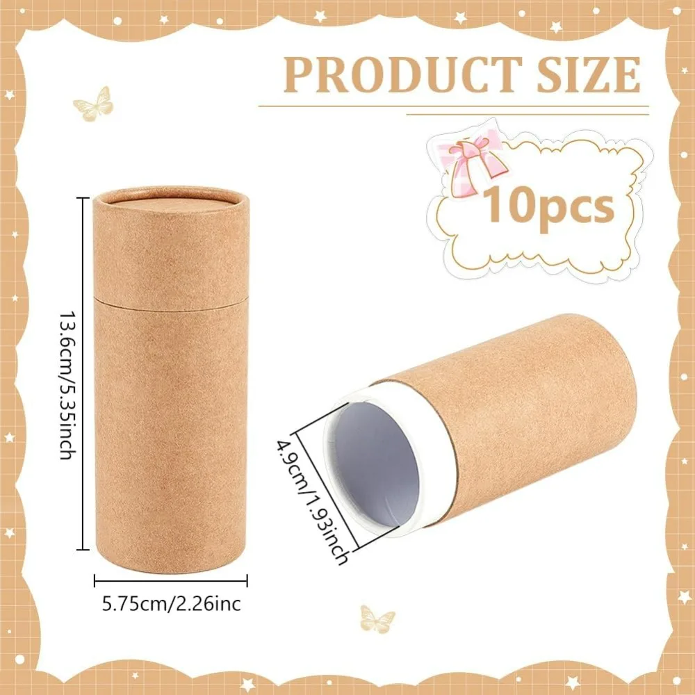 Round Kraft Paperboard Tubes – Eco-Friendly Paper Containers for Pencils, Tea, Coffee, ... - SKU KPT09021 - UGI Packaging