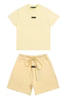 Ensemble T-shirt et short tendance pour homme et femme, collection The Garden, nouvelle coloration, t-shirts unis, shorts à cordon, ensembles d'été 5