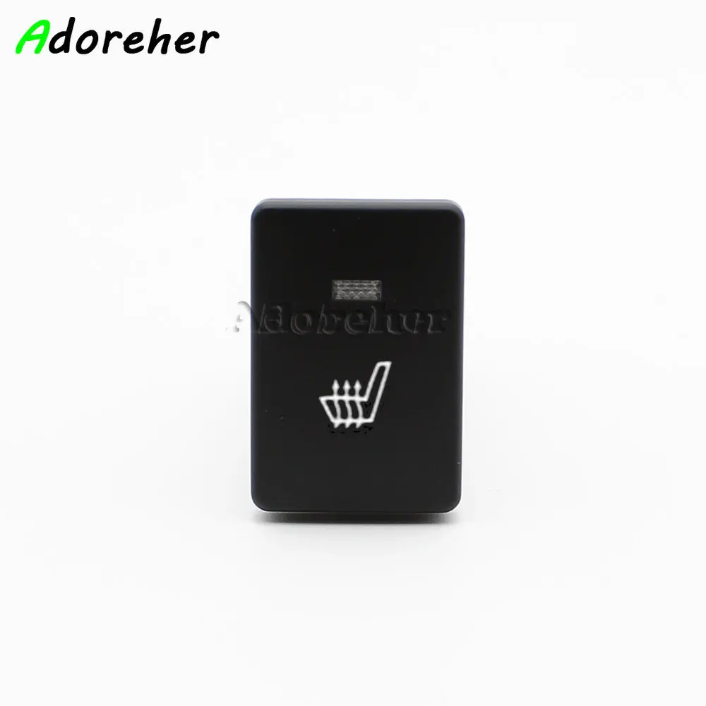 Blue LED Light Steering Wheel Heating Button Switch For Toyota Camry