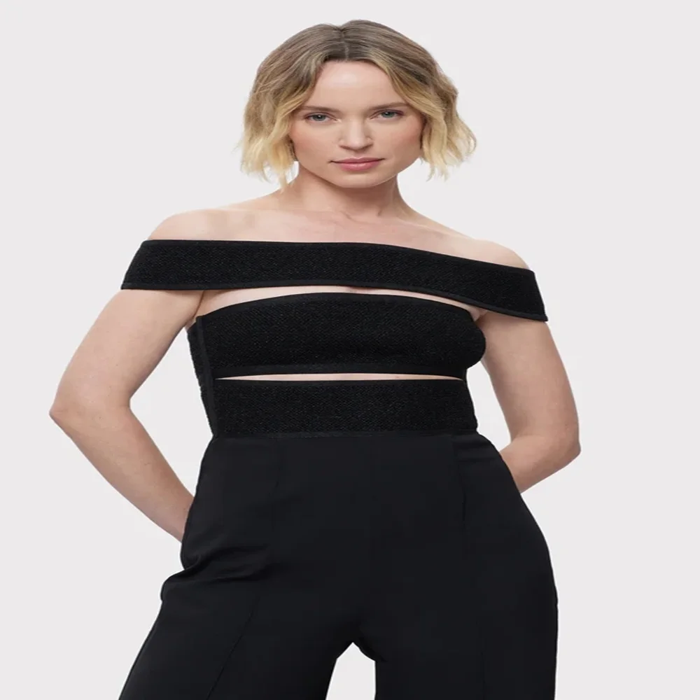 Модный сексуальный женский комбинезон с открытой спиной, официальный элегантный комбинезон на бретельках с открытыми плечами без рукавов, женский комбинезон с вырезами, женская одежда