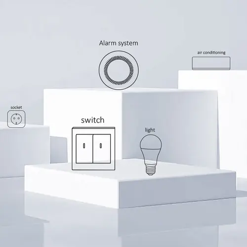 Tuya WiFi Smart Door and Window Sensor Wireless Contact Detector for Home Automation and Security System Door sensor - Image 4