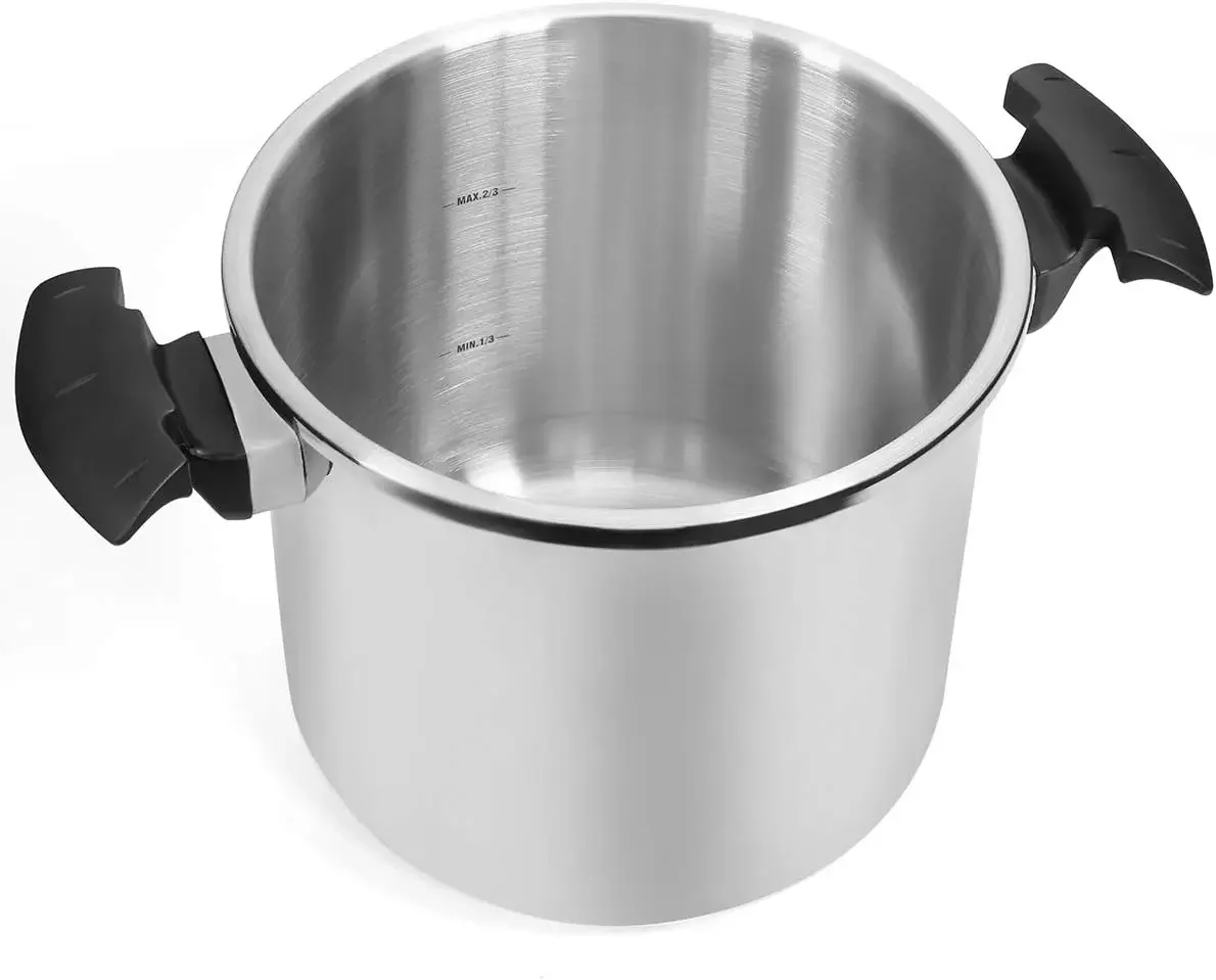 Barton 10.5 Quart Pressure Cooker With Easy-Lock Lid Commercial 18/8- Stainless Steel Instant Fast Cooking with Recipes Book 4
