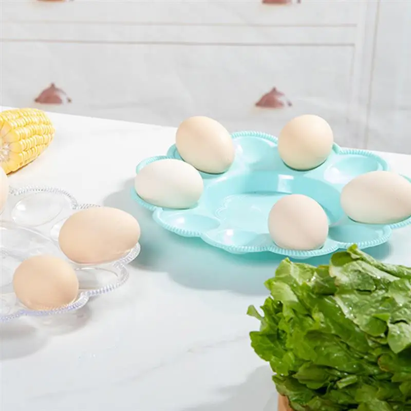 3Pcs Deviled Egg 서빙 트레이 계란 접시 계란 디스펜서 랙 Fiesta Deviled Egg Plate 계란 트레이 냉장고 계란 회전 목마