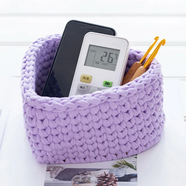 5 Pièces Fond De Sac 10cm Panier Au Crochet Base En Bois Pour