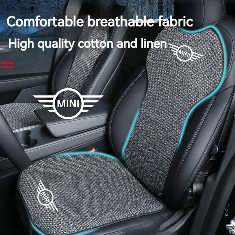 

Car Anti-Slip Seat Cover Front Rear Backrest Cushion Protector Pad Mat For MINI One Cooper JCW Countryman Clubman Cabrio Paceman