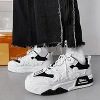 Designer Shoes for Men Fashion Men Sneakers Street Personality Gear Pattern Skateboard Shoes Casual Vulcanized Zapatos De Hombre 1